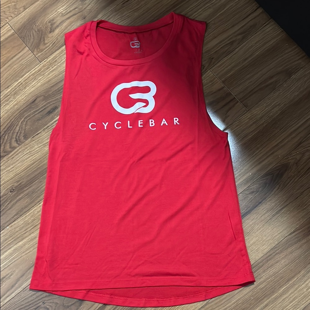 CycleBar Red Sleeveless Tank Top